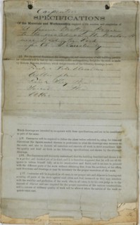 Charles R. Larrabee House, Chicago, Illinois, Carpenter's Specifications, c. 1863/64. Creator: Edward Burling.