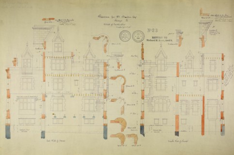 William Borden Residence, Chicago, Illinois, Construction Details, 1885/86. Creator: Richard Morris Hunt.