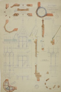 William Borden Esq. House, Chicago, Illinois, Detail, June 23, 1886. Creator: Richard Morris Hunt.
