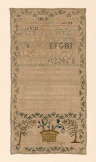 Sampler, United States, 19th century. Creator: Ann Morris.