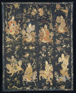 Panel (Furnishing Fabric), China, Qing dynasty (1644-1911), 1820/30. Creator: Unknown.