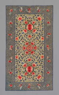 Cover (Furnishing Fabric), China, Qing dynasty (1644-1911), 1875/1900. Creator: Unknown.