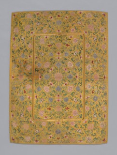 Cover (Furnishing Fabric), China, Qing dynasty (1644-1911), 1850/75. Creator: Unknown.