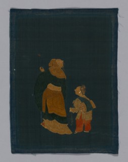 Panel (Furnishing Fabric), China, Kangxi Period, Qing dynasty (1644-1911), 1800/50. Creator: Unknown.