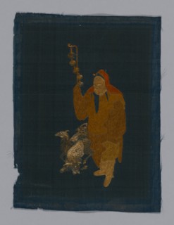 Panel (Furnishing Fabric), China, Kangxi Period, Qing dynasty (1644-1911), 1800/50. Creator: Unknown.