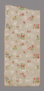 Panel (Dress Fabric), China, Qing dynasty (1644-1911), 1725/50. Creator: Unknown.