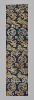 Fragments (Dress Fabric), China, Qing dynasty (1644-1911), (exported to Japan, c. 1750/89), c. 1750. Creator: Unknown.