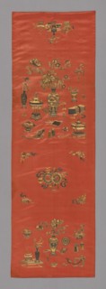 Chair Cover, China, Qing Dynasty (1644-1911), 1800/25. Creator: Unknown.