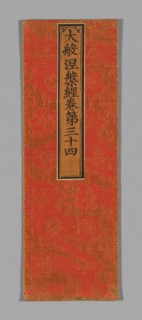 Sutra Cover, China, Ming dynasty (1368-1644), c. 1590's. Creator: Unknown.