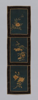Panel (Furnishing Fabric), China, Qing dynasty (1644-1911), 1875/1900. Creator: Unknown.