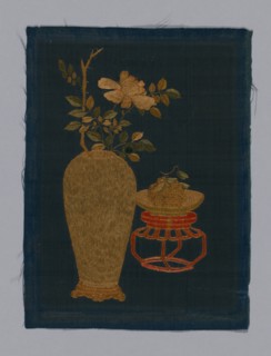 Panel (Furnishing Fabric), China, Kangxi Period, Qing dynasty (1644-1911), 1800/50. Creator: Unknown.