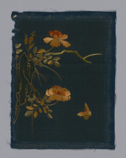 Panel (Furnishing Fabric), China, Kangxi Period, Qing dynasty (1644-1911), 1800/50. Creator: Unknown.