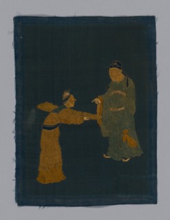 Panel piece, China, Qing dynasty (1644-1911), 1800/50. Creator: Unknown.