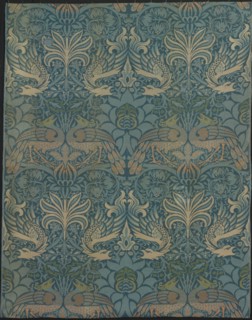 Peacock and Dragon, England, 1878 (produced 1878/1940). Creator: William Morris.
