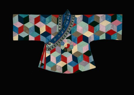 Boy's Baijia Pao ("One Hundred Household" Robe), China, Qing dynasty (1644-1911), 1850/1900. Creator: Unknown.