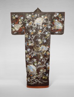 Furisode, Japan, late Edo period (1789-1868)/ Meiji period (1868-1912), 19th century. Creator: Unknown.