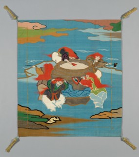 Fukusa (Gift Cover), Japan, late Edo period (1789-1868)/ Meiji period (1868-1912), 19th century. Creator: Unknown.