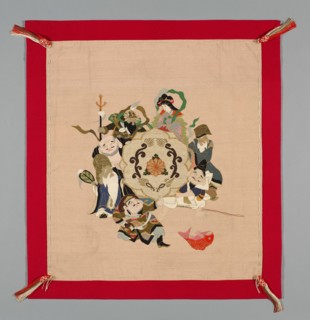 Fukusa (Gift Cover), Japan, late Edo period (1789-1868)/ Meiji period (1868-1912), 19th century. Creator: Unknown.