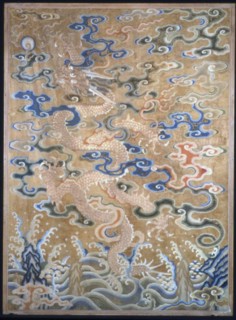 Fragment (For a Curtain), China, Qing dynasty (1644-1911), 1675/1725. Creator: Unknown.