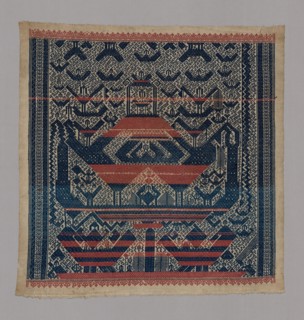 Tampan (Ceremonial Cloth), Indonesia, 19th century. Creator: Unknown.