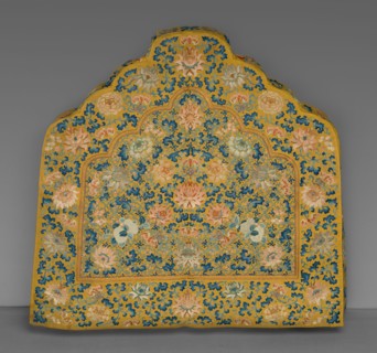Cushion Cover, China, Qing dynasty (1644-1911), 1800/25. Creator: Unknown.