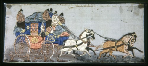 The London & York Royal Mail Coach, England, 1879. Creator: Possibly Thomas Stevens.