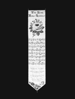 The Last Rose of Summer (Bookmark), Coventry, 1871. Creator: Thomas Stevens.