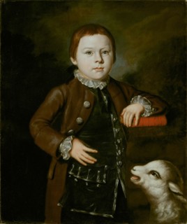 Boy of Hallett Family with Lamb, 1766/76. Creator: Unknown.