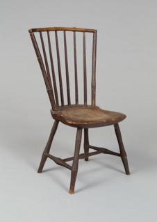 Child's Windsor Side Chair, 1790/1815. Creator: Unknown.