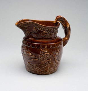 Hound-Handled Pitcher, c. 1850. Creator: Unknown.