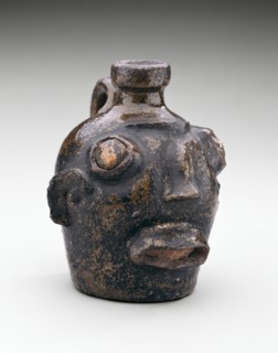 Face Jug, c. 1860. Creator: Unknown.