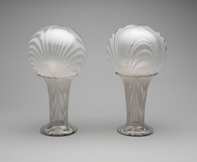 Pair of Witch Balls with Vases, 1850/75. Creator: Unknown.