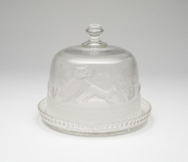 Owl and Pussycat covered tray, 1870/1900. Creator: Unknown.