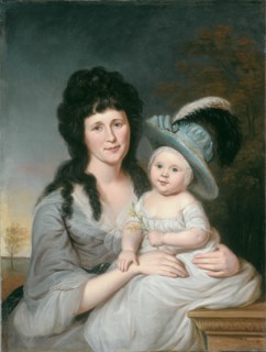 Mrs. John Nicholson (Hannah Duncan) and John Nicholson, Jr., 1790. Creator: Charles Willson Peale.
