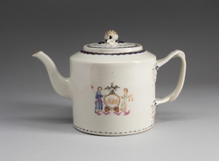 Teapot with Cover, 1790/1800. Creator: Unknown.