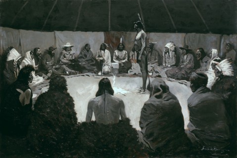 I Will Tell the White Man, c. 1900. Creator: Frederic Remington.