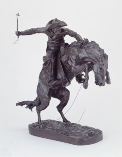 The Bronco Buster, Modeled 1895, cast 1899. Creator: Frederic Remington.