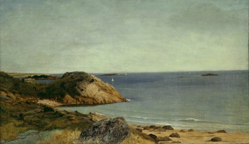 Rocky Coast, c. 1860. Creator: John Frederick Kensett.