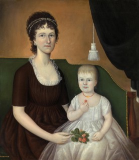 Elizabeth Grant Bankson Beatty (Mrs. James Beatty) and her daughter Susan, c. 1805. Creator: Joshua Johnson.