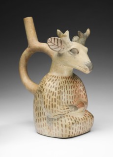Vessel in the Form of a Deer Impersonator, 100 B.C./A.D. 500. Creator: Unknown.
