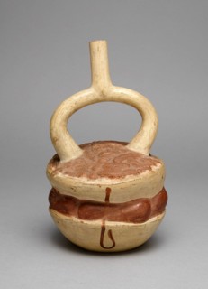 Vessel in Form of Stacked Bowls of Fruits, Vegetables, and Peanuts, A.D. 250/500. Creator: Unknown.