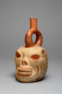 Vessel in the Form of a Human or Animal Skull, 100 B.C./A.D. 500. Creator: Unknown.