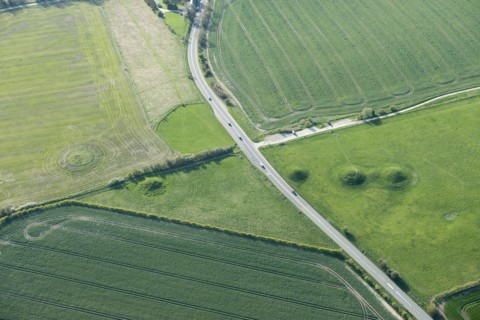 Overton Hill round barrow cemetery and The Sanctuary, Wiltshire, 2015. Creator: Historic England.
