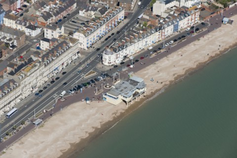 Brunswick Terrace and the Pier Bandstand, Weymouth, Dorset, 2016. Creator: Historic England.