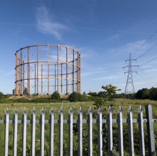 Leigh Road gas holder, East Ham, Newham, London, 2016. Creator: Chris Redgrave.