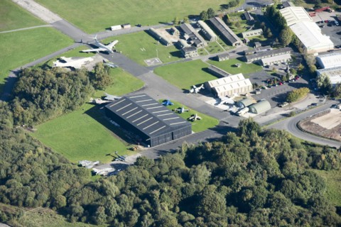 The Yorkshire Air Museum, formerly RAF Elvington, a World War Two airfield, Elvington, York, 2017. Creator: Historic England.