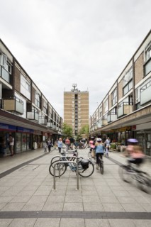 Queensway, looking towards The Towers, Stevenage, Hertfordshire, 2017. Creator: Patricia Payne.