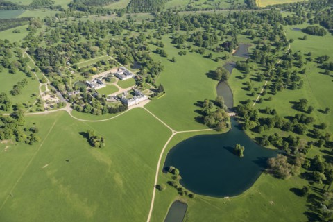 Woburn Abbey, the house and landscape park, Woburn, Bedfordshire, 2018. Creator: Historic England.