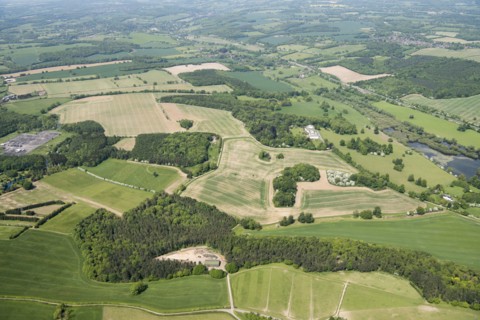 The landscape park and woodland around Shardeloes, Amersham, Buckinghamshire, 2018. Creator: Historic England.