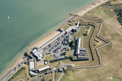Fort Monckton, a bastioned artillery fort, Gosport, Hampshire, 2018. Creator: Historic England.